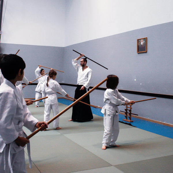 Démonstration d'aikido au cours enfants - Bruxelles 2020
